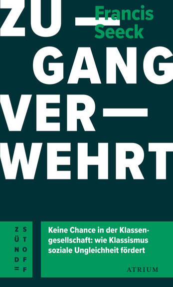 Buchcover Zugang verwehrt, grüner Hintergrund, weiße und grüne Schrift